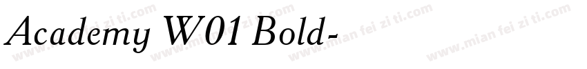 Academy W01 Bold字体转换